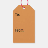 秋メープルツリーズ秋の自然写真 ギフトタグ (裏面)