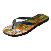 秋メープルツリーズ秋の自然写真 ビーチサンダル (アングル)