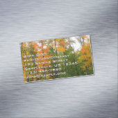 秋メープルツリーズ秋の自然写真 マグネット名刺 (インサイチュ)