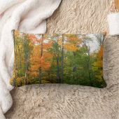秋メープルツリーズ秋の自然写真 ランバークッション (ブランケット)
