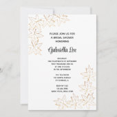 秋メープルリーフエッジブライダルシャワー 招待状 (正面)