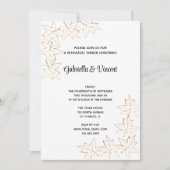 秋メープルリーフエッジリハーサルディナー 招待状 (正面)