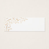 秋メープルリーフエッジ結婚式の引き出物ラベル (裏面)