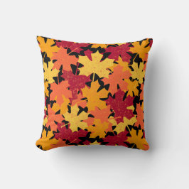 秋メープルリーフパターン クッション