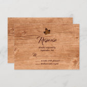 秋メープルリーフRSVPオンオーク 出欠カード (正面/裏面)