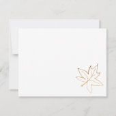 秋メープル葉の新しいアドレスのお知らせ 案内状 (裏面)