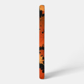 秋メープル葉ズとカボチャの名前モノグラム SAMSUNG GALAXYケース (左側面)