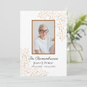 秋メープル葉ズエッジ葬儀メモリアルサービス プログラム (スタンド正面)