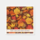 秋メープル葉ズ スタンダードカクテルナプキン (正面)