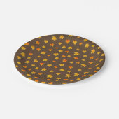 秋メープル葉ズ ペーパープレート (アングル)