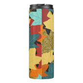 秋メープル葉ヴィンテージイラストレーション タンブラー (裏面)