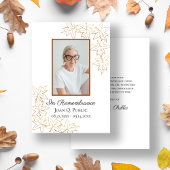 秋メープル離れズ葬式ウェイクメモリアル悔やみや弔慰 サンキューカード