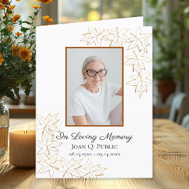 秋メープル離れズ葬式ウェイクメモリアル悔やみや弔慰 サンキューカード