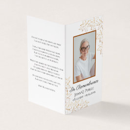 秋メープル離れ葬祭記念祈りの言葉 名刺