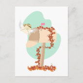 秋メールボックスAirmailはがき ポストカード (正面)