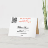 秋メー葉プルカスタマイズ – 任意の大事な行事 カード (裏面)