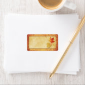 秋メ葉プル結婚の空白の住所 シール (インサイチュ)