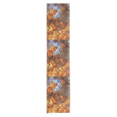 秋モザイク抽象芸術ショートテーブルランナー ショートテーブルランナー (正面)