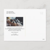 秋モダンのストライプ写真感謝祭 シーズンポストカード (裏面)