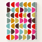 秋モダンの幾何自然美術パーソナライズされた ノートブック (裏面)