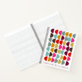 秋モダンの幾何自然美術パーソナライズされた ノートブック (内部)