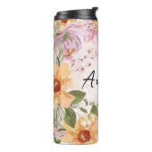 秋モダンの植物エレガント水彩画 タンブラー (回転左)