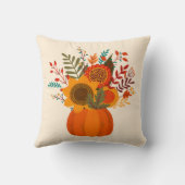 秋モダンの花カボチャ クッション (裏面)