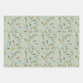 秋モダンアコーンと紅葉 ラッピングペーパーシート (正面2)