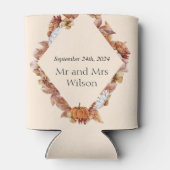 秋モダンオレンジボホ結婚ズ 缶クーラー (裏面)