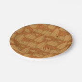 秋モダンカボチャのオレンジ色 ペーパープレート (アングル)