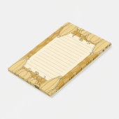 秋モダンカボチャのオレンジ色 ポストイット (アングル)