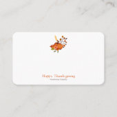 秋モダンカボチャ模様感謝祭 プレイスカード (正面)