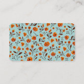 秋モダンカボチャ模様感謝祭 プレイスカード (裏面)