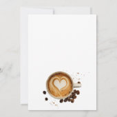 秋モダンコーヒーベビーが赤ちゃんシャワーを醸造している サンキューカード (裏面)