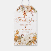 秋モダンテラ結婚コッタありがとう ギフトタグ (正面)