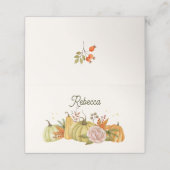 秋モダンパンプキンズサンクスギビング プレイスカード (外部開封)