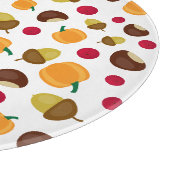 秋モダンパンプキンベリーズアコーン カッティングボード (角)