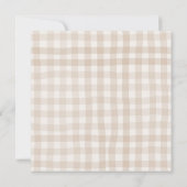 秋モダンフレンドシフィングサンクスギビングホリデー 招待状 (裏面)