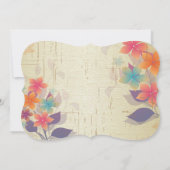 秋モダンフローラベビーシャワー招待状 招待状 (裏面)