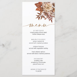 秋モダンボヘミアンテラコッタフローラ秋メニュー メニュー