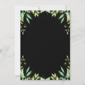 秋モダンリトルカボプキンファースト誕生日 招待状 (裏面)