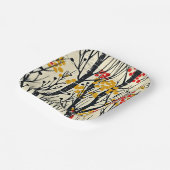 秋モダン抽象芸術スカンジナビア ペーパープレート (傾斜あり)