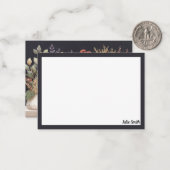 秋モダン植物書 ノートカード (正面/裏面インサイチュ)