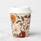 秋モダン秋植物学フローラ 紙コップ (裏面)