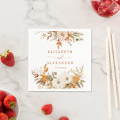 秋モダン素朴テラ結婚コッタ スタンダードカクテルナプキン (インサイチュ)