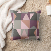 秋モダン色の幾何学模様 クッション (ブランケット)