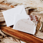 秋モダン食事の選択ウェディングRSVPカード 出欠カード