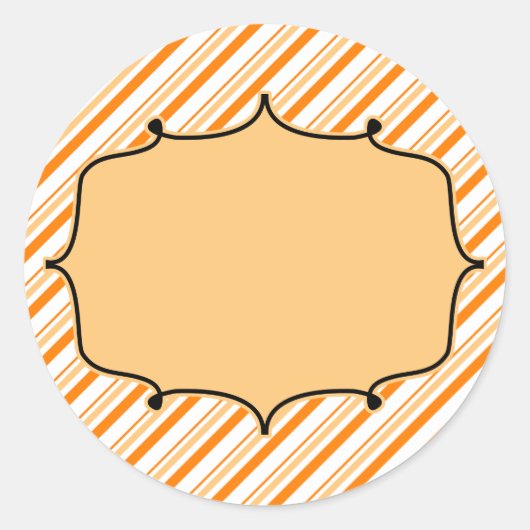 秋モノグラミングラベル ラウンドシール (正面)