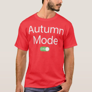 秋モードのファーストネームの電話頭が切れるデザインノベルト Tシャツ