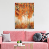 秋モーニングウォーターカラープリント キャンバスプリント (インサイチュ (リビング))
